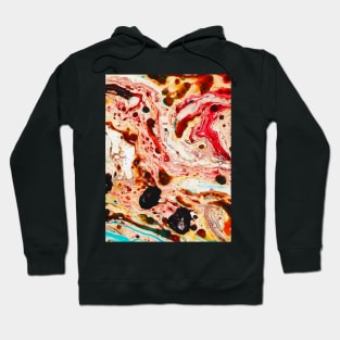 Abstract marble texture fluid art design Hoodie